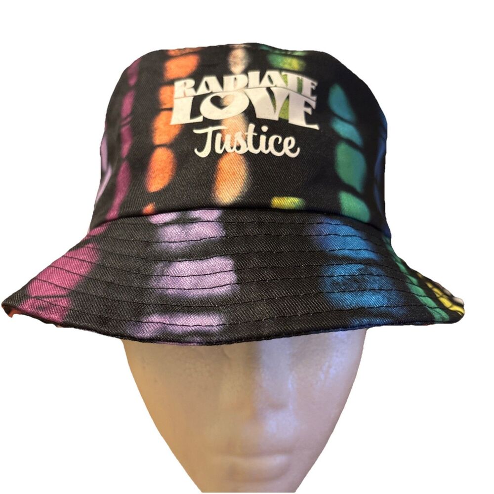 Justice Girls O/S Radiate Love Justice Tie Dye Bucket Hat Youth